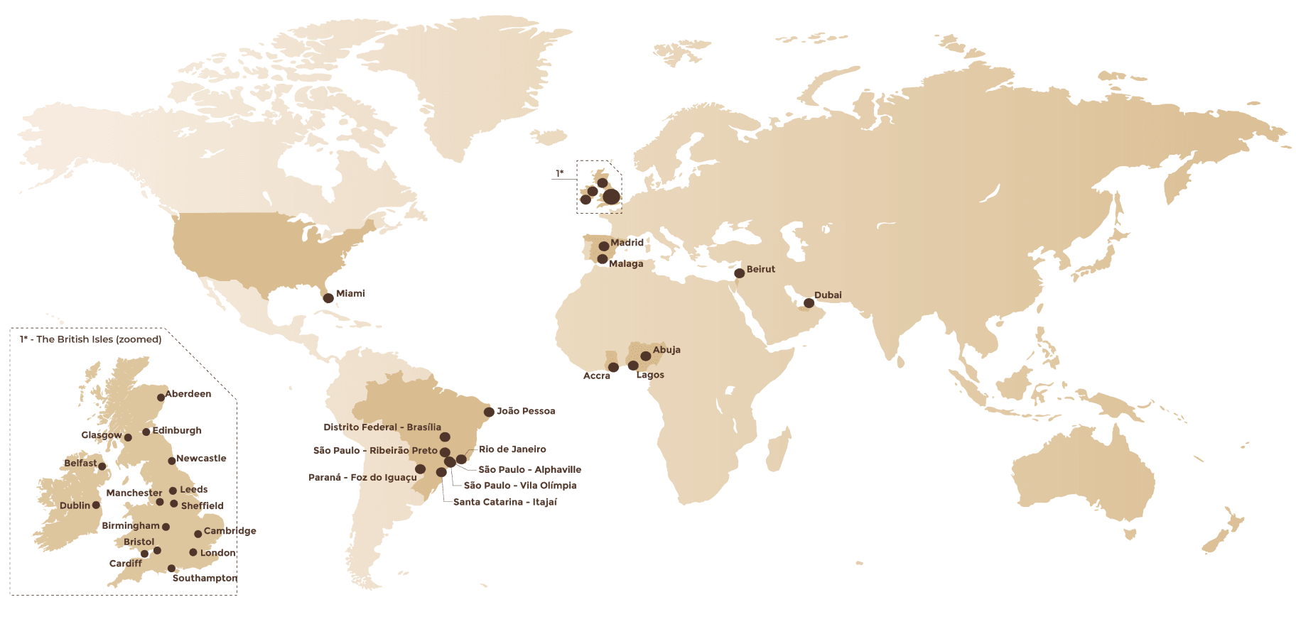 Map of Vinci Hair Clinic locations, the leading hair transplant clinic now with 0% finance hair transplant