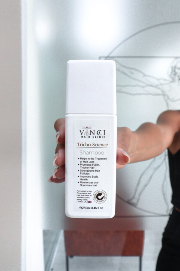 Vinci Hair Clinics TrichoScience shampoo with 2% Ketoconazole and more ingredients to optimally combat hair loss