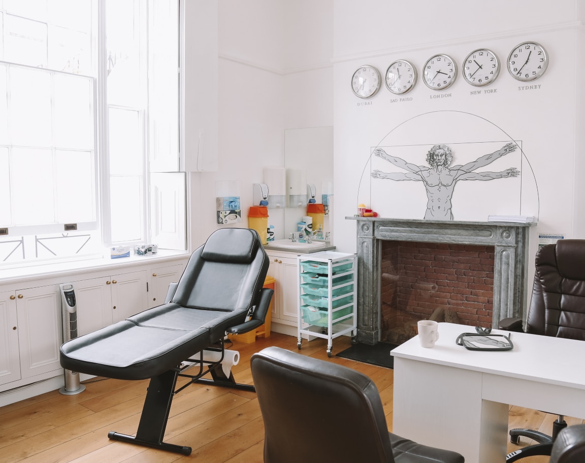 Consultation room inside Vinci Hair Clinic