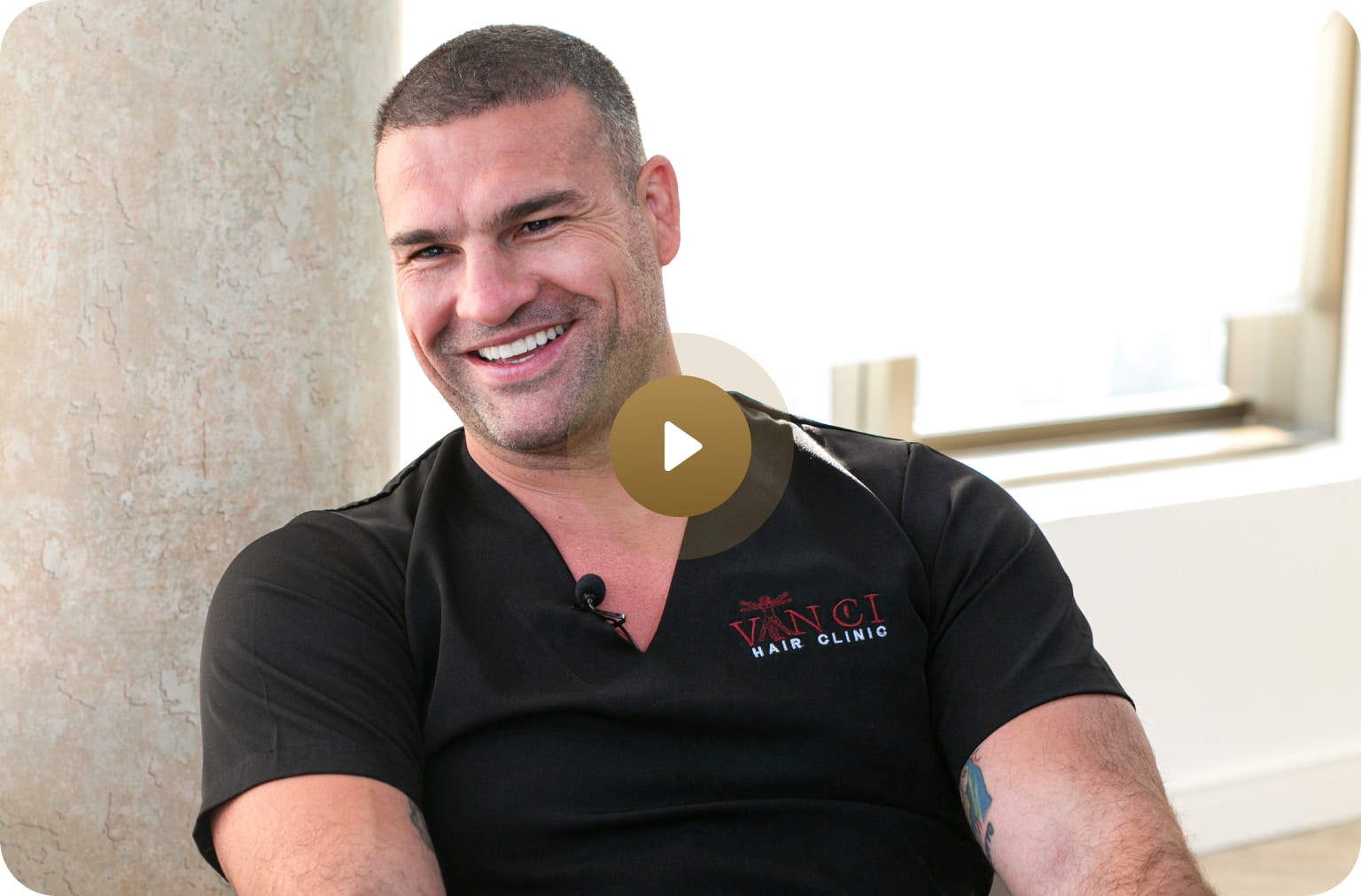 Video thumbnail of @shogunoficial after treatment with Vinci Hair Clinic
